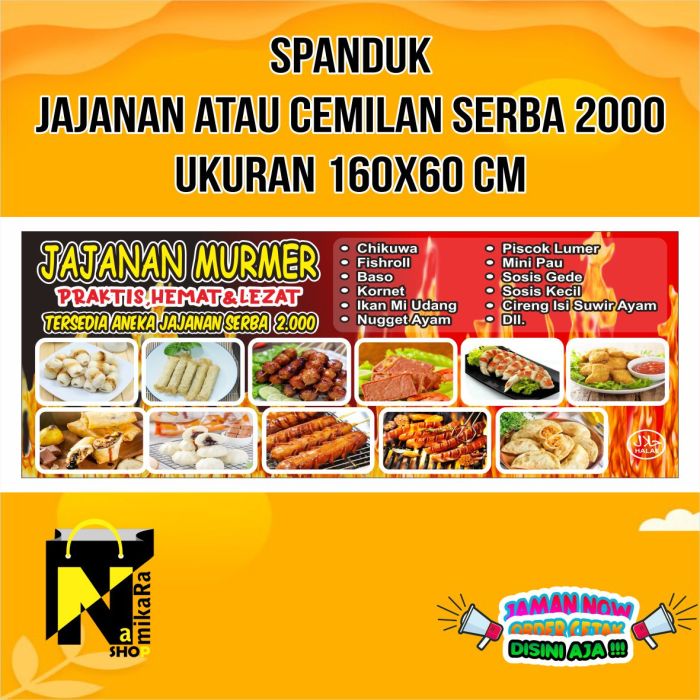 Contoh Desain Banner Frozen Food Menarik