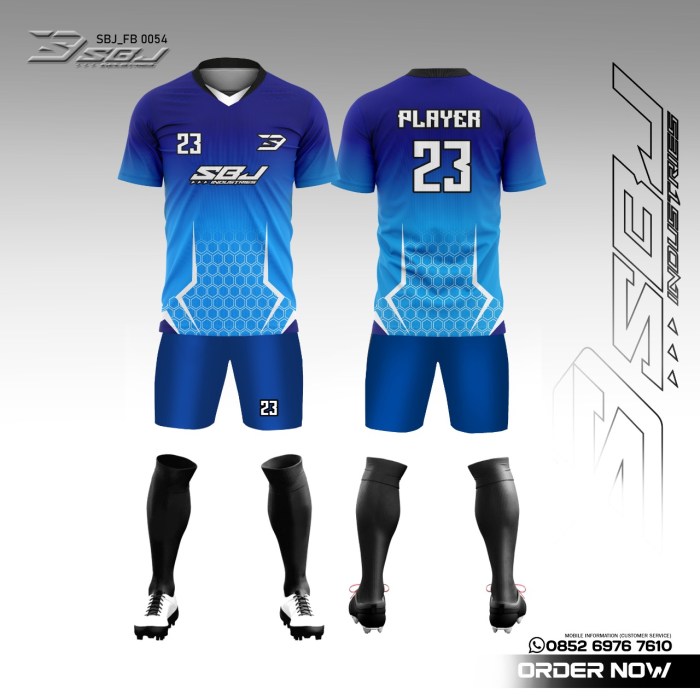 Contoh desain jersey futsal